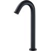 XJTNLB Rubinetto con Sensore Intelligente a Infrarossi Becco Collo di Cigno Rubinetto Bagno Lavabo Miscelatore Acqua Calda e Freddo Nero,Alto