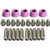 RIVERWELD SG-55 AG-60 WSD-60 Ugello punta dell'elettrodo al plasma 1,2 mm 60 A Adatto per CUT-60 LGK-60 Taglierina al plasma 25 pezzi