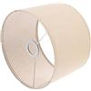 EXCEART Paralume in Lino Cilindrico per Lampada da Tavolo, Khaki | Attacco E27, Foro Installazione 4cm, per Corridoio e Soggiorno, Accessorio Decorativo Protezione Luce