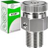 ONIX TECH Automatico Valvola Sfiato Termosifone Ø 1/8 per Impianti di Riscaldamento - Valvole Sfiato Termosifoni è Realizzata in Ottone Nichelato - Garanzia di 5 Anni - ONIX TECH