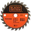 BLACK+DECKER A7525 Disco per mini sega circolare TCT 85x10mm 24 denti