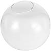 NULYLU Paralume a in Vetro Trasparente 20cm, per Lampade | Sfera Rotonda, Apertura 90mm e Attacco 3, 5 Pollici, Diffusione , Pulizia Semplice