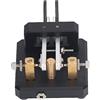 Akozon Chiave in Codice Morse Doppia Paletta Tapper Automatico per Telegramma a Onde Corte CW per l'addestramento della Chiave in Codice Morse (BLACK)