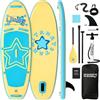 HITABAY Tavola da Paddle per Bambini con Accessori per SUP, Resistente, Leggera, Design Stabile, Ampia Tavola Antiscivolo, 2,4 m, SUP Gonfiabile per Bambini e Ragazzi