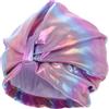 HANABASS Cuffia da Nuoto Elastica Donna in Nailon, Leggera e Flessibile | Stile Moda per Chioma Lunghi, Vestibilità Comoda, Colore Viola, Uso Piscina e Doccia