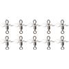 Drawup Lame Turbo Spinner in metallo da 15 mm per ami da pesca fai da te | Robusta struttura in metallo, finitura oro/argento, dimensioni 14 x 15 mm, attira i pesci, kit di riparazione per esche fai