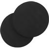 VICASKY 2 Pezzi Cuscino Yoga Rotondo in Tpe Nero per Pilates, Spessore | Supporto per Ginocchia, Caviglie e Spalle, Design Spesso, Uso su Pavimenti D'hotel Durante i Viaggi