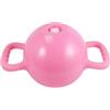 ifundom Kettlebell da Yoga Rosa in PVC Doppie Maniglie e Base Piatta | Regolabile, Protezione del Pavimento, Portatile per Casa, e Yoga