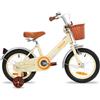 STITCH Bicicletta per bambini da 12 pollici per 2 3 4 anni, bicicletta per bambini con cestino anteriore e ruote di supporto per bambini da 2 a 4 anni, beige..…
