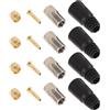 Alipis Kit Freni Bicicletta Connettori in Ottone, per Disco Idraulico | Acciaio Inossidabile, PVC e Coperture Protettive, per Officina Ciclo e Riparazione Freni su Mountain Bike