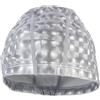JECOMPRIS Cuffia da Piscina Unisex per Adulti, PU Argento, Elastica | Copre Coda, Treccia e Chignon, per Nuoto Interno e Esterno, Stile alla Moda