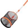 Garneck Raccoglitore di Palline da Ping Pong, Grande Capacità | Acciaio Inossidabile, Abs e Nylon, Manico lungo Portatile, per Allenamento Sul Campo e Raccolta Rapida