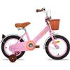 STITCH Joystar Bicicletta per bambini da 12 pollici per ragazze di 2-4 anni, bicicletta per bambini con cestino anteriore e ruote da allenamento per bambini di 2-4 anni, rosa
