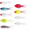 VILLCASE 9 Pezzi Esche Siliconiche Finte a Forma di Pesce, Vivaci | Materiale in Silicone, Pratica per Pesca Sportiva, Accessori da Pesca, Confezione per Uso Quotidiano Colore Casuale