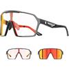 SCVCN Occhiali Ciclismo Fotocromatici Uomo Donna Bicicletta MTB Trasparenti Occhiali da Sole Sportivi Corsa Baseball S327