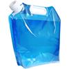 ULTECHNOVO 4 Pezzi Contenitore d'Acqua da Esterno Pieghevole 5l in PE Blu | Capacità 5 Litri, Beccuccio Regolabile, Comprimibile e Facile da Trasportare, per Escursioni e Vacanze