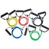 PartyKindom Elastico Fitness con Maniglie Rosso, Portatile per Spalle e Braccia | Lattice, Uso Casa e Fisioterapia, Adatto a Pilates Principianti, Comfort Grip, Leggero per Viaggio