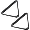 MOBUTOFU 2 Pezzi Triangolo da Biliardo Mini in Plastica per Palline 25mm | Tavoli Piccoli e Uso Domestico, Struttura 15x13, 5x2cm, Bordi Lisci