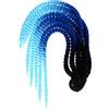 BESPORTBLE Decorazione Casco Moto Treccia Finta Nera Riutilizzabile, per | Fibra Sintetica ad Alta Temperatura, Stile Grazioso, Installazione Facile, per Casco, Odore Assente