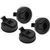 lyrlody Flush Pull Slam Latch, 61mm 2,4in ABS Nero | Hardware da incasso sul ponte rotondo, corpo stabilizzato ai raggi UV, kit viti in acciaio, portello marino e serratura