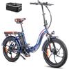 Fafrees Bici Elettrica Pieghevole F20 PRO 20Ah, Fat Tire 20x3.0, Batteria Rimovibile 36V, Pedalata Assistita, Conforme ai Requisiti EAPC, Ideale per Spostamenti Urbani (Borsa 12L, Blu Aurora)
