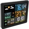 Acouto Stazione Meteorologica Wireless con Display a Colori Termometro Digitale Interno Ed Esterno e Monitor di umidità, Fase Lunare e Previsioni Meteorologiche (18,73 Once)