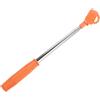 LIFKICH Acciaio Recuperatore Inox Telescopico Golf Palline in Arancia | Asta 40cm, Testa Angolo Regolabile, Raccolta Stabile senza Mani, per Campo Esterno e Giardino