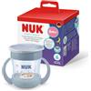 NUK Mini Magic Cup Night bicchiere bambini, 6+ mesi, Ippopotamo grigio, Tazza per bambini 160 ml, bordo antigoccia a 360°, manici antiscivolo, si illumina al buio, confezione da 1 pezzi