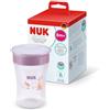 NUK Magic Cup bicchiere bambini, 8+ mesi, Canguro viola, Tazza per bambini 230 ml, bordo antigoccia a 360°, confezione da 1 pezzi