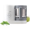 BÉABA - Babycook Néo, Cuocipappa Omogeneizzatore, Cottura a Vapore Delicata, Robot per Pappe 6 in 1, Neonato e Bambino, Bicchiere in Vetro e Cestello in Acciaio Inox, Bianco