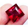 harshj_0 7-9 Ct Rubino Naturale Rosso Square Princess Cut Gemma Sciolta Certificata H306