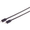 Shiverpeaks S/CONN massima connettività Cavo di connessione USB-C, cavo USB da spina di tipo C a spina di tipo C, 3.2 Gen 2x2, 100W, 1,5 m (13-62155)