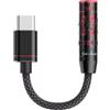FiiO x Jade Audio JIEZI B - Nero/Rosso - Amplificatore per cuffie USB con DAC - con connettore da 4,4 mm