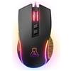 THE G-LAB Mouse da gioco cablata ergonomica THE G-LAB KULT THORIUM: 12800 DPI, sensore ottico A825, 7 pulsanti, retroilluminazione RGB, polling rate 1000Hz, peso 95g, cavo da 1.8m