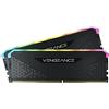Corsair Memoria RAM Corsair Vengeance RGB RS DDR4 16GB (2x8GB) 3200 MHz 1.35V, colore nero, modello CMG16GX4M2E3200C16