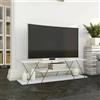 Dmora - Mobile porta TV Lysithea, Credenza da soggiorno, Armadio basso per TV, Base parete attrezzata, 120x30h33 cm, Bianco e Nero