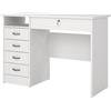 Tvilum Chiswick truciolato con Superficie in Alluminio, per casa e Ufficio, Colore Bianco