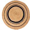 Atout Ciel Tappeto rotondo in iuta intrecciata naturale, D120 cm, beige