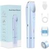 MEIION Shavea Rasoio Elettrico Donna 2 in 1, Doppia Testina per Corpo e Bikini | Rasoio elettrico donna ricaricabile 2in1: doppia testina per rifinitore bikini e corpo. Wet & Dry, lame inox zone sensibili.