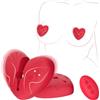 Desire Spark Morsetti Vibranti Magnetici per Capezzoli con Telecomando Sex Toy per Donna | Pinze per Capezzoli in Silicone a Forma di Cuore Sexytoysys con 10 Modalità di Vibrazione, Stimolatori del Seno per Donne