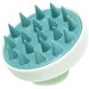 Generic Spazzola per massaggio del cuoio capelluto in silicone blu, spazzola per la pulizia dello shampoo per esfoliazione e rilassamento del cuoio capelluto, spazzola per capelli con setole morbide per uso