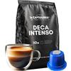 La Capsuleria Caffè DECA Intenso e aromatico (100 Capsule) compatibili con Nespresso 10 Box da