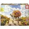 Educa - Puzzle 1000 pezzi Carrello di fiori | Puzzle natura e fiori | Misura 68x48 cm | Include colla Fix | Per adulti 14+ (19921)