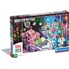 Clementoni Puzzle Supercolor - Monster High - 104 Pezzi, Puzzle Bambini 6 Anni, Sviluppa Capacità di Osservazione, Logica e Manualità, Puzzle Cartoni Animati, Made In Italy, 25783