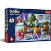 Trefl - The Treflik Family, Natale in Casa Treflik - Puzzle 100 Pezzi - Puzzle di Natale con i Protagonisti della Fiaba, per Bambini dai 5 anni