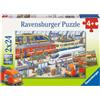 Ravensburger - Puzzle per Bambini a Partire dai 4 Anni, 2 Puzzle da 24 Pezzi Ciascuno, 26x18cm, Fattoria