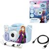 Lexibook, Frozen, Fotocamera 4-in-1 per Bambini con Protezione, Funzioni Foto, Video, MP3 e Giochi, 15 cornici per Personalizzare Le tue Foto, Scheda di Memoria da 8 GB Inclusa, DJ078FZLXB
