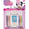 Multiprint Blister 2 Timbri per Bambini Disney Minnie, 100% Made in Italy, Set Timbrini Bimbi Personalizzati, in Legno e Gomma Naturale, Inchiostro Lavabile Atossico, Idea Regalo, Art.26866