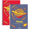 ADDITIO Agenda elementare da 6 a 12 anni | Planet | Agenda scolastica 2026-27 | Settimana Vista | Da settembre 2026 a giugno 2027 | Dimensioni 15 x 21 cm | Catalano | Giallo | Lilla