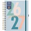 BusyB Busy B A5 Diary - Mid-Year Academic Planner - Aug '26 - Aug '27 - Blue Journal - Week to View Academic Planner with Monthly Planners, Storage Pocket, Stickers, Space for Notes, Timetables & Goals
